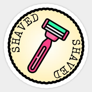 Shaved (Adulting Merit Badge) Sticker